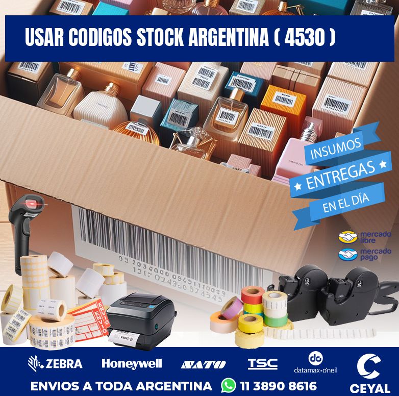 USAR CODIGOS STOCK ARGENTINA ( 4530 )