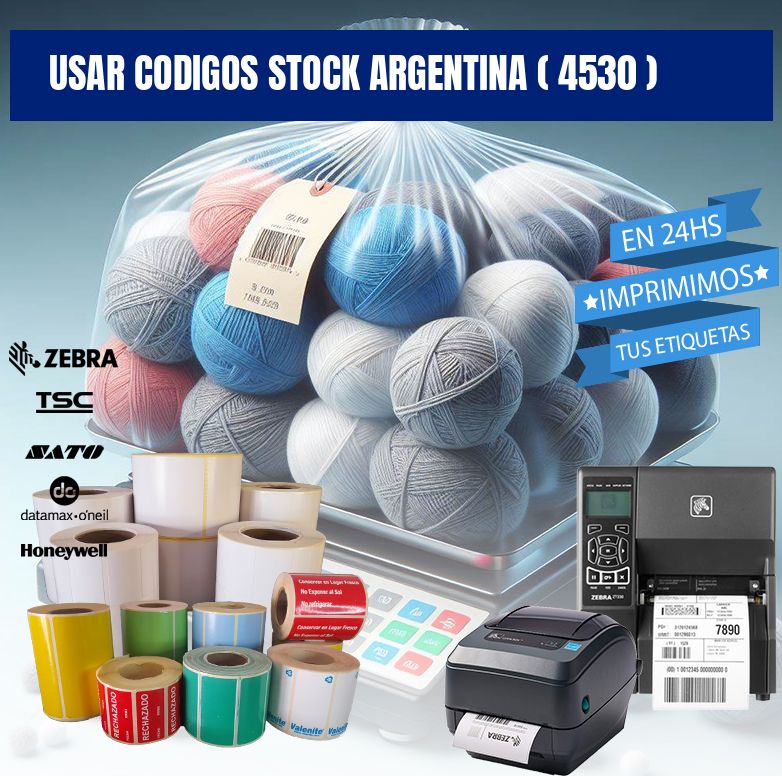 USAR CODIGOS STOCK ARGENTINA ( 4530 )