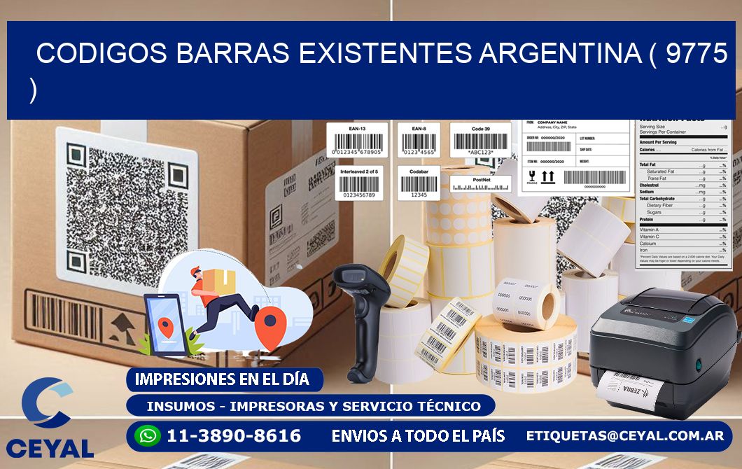 codigos barras existentes argentina ( 9775 )