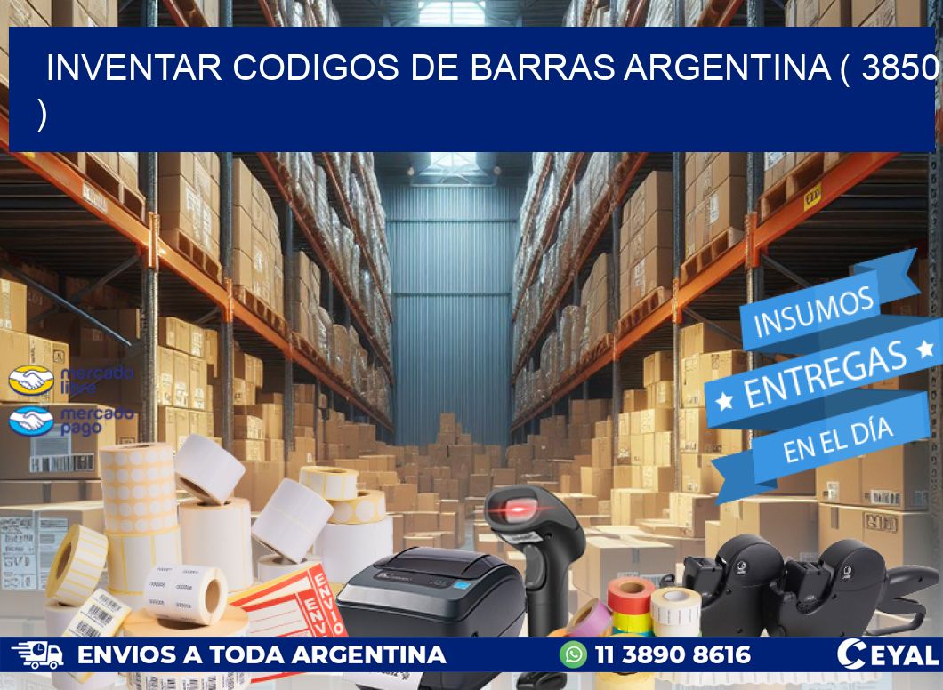 inventar codigos de barras argentina ( 3850 )