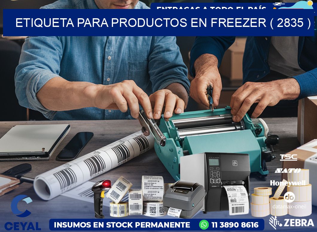 ETIQUETA PARA PRODUCTOS EN FREEZER ( 2835 )