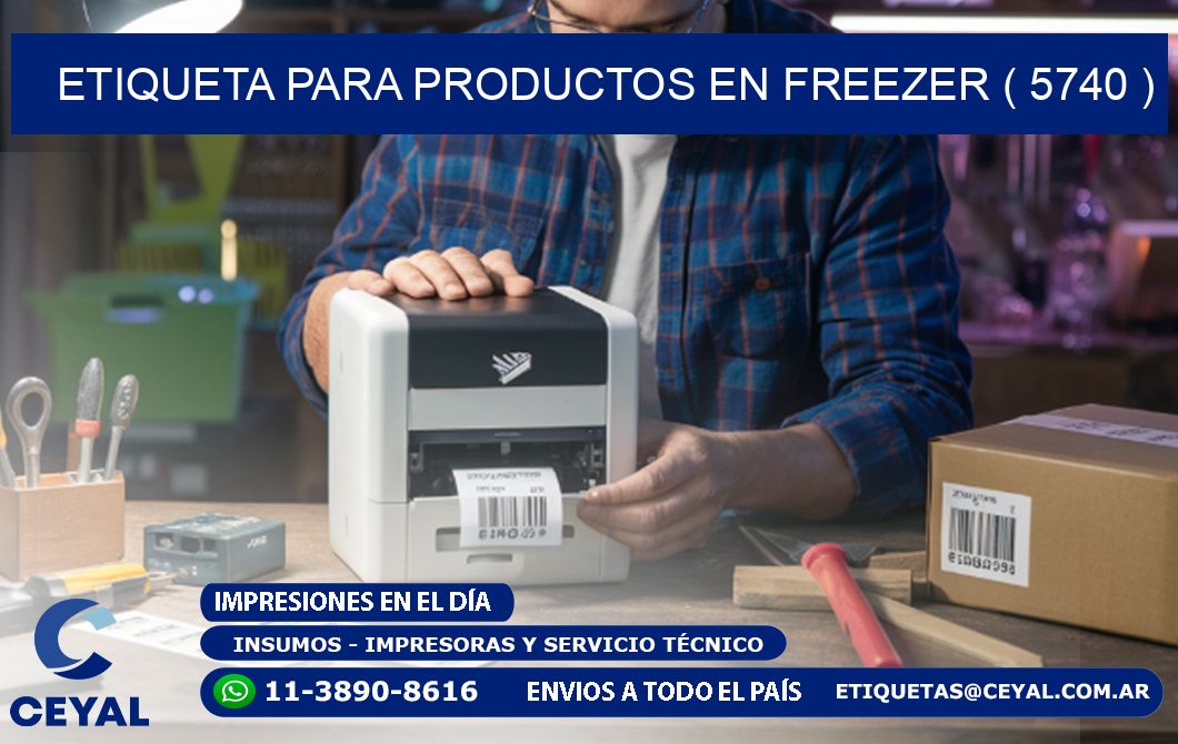 ETIQUETA PARA PRODUCTOS EN FREEZER ( 5740 )