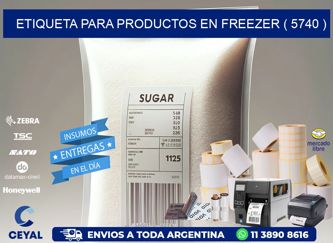 ETIQUETA PARA PRODUCTOS EN FREEZER ( 5740 )