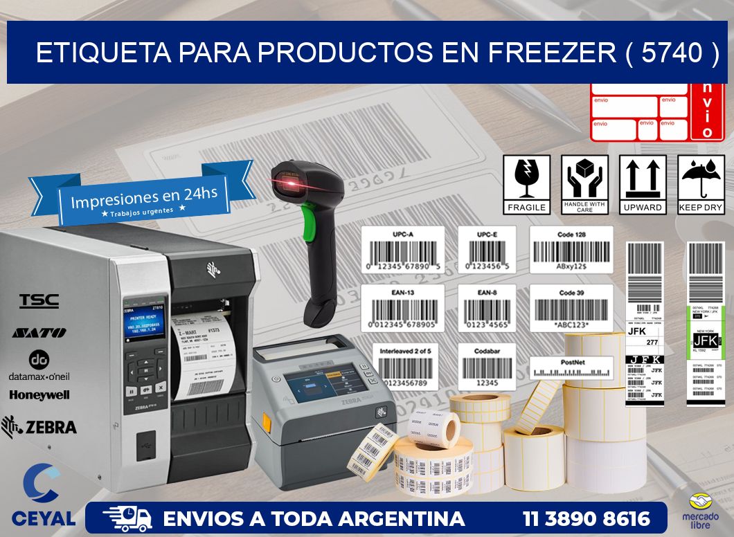 ETIQUETA PARA PRODUCTOS EN FREEZER ( 5740 )