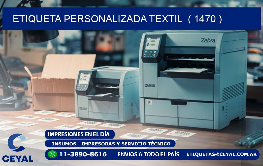 ETIQUETA PERSONALIZADA TEXTIL  ( 1470 )