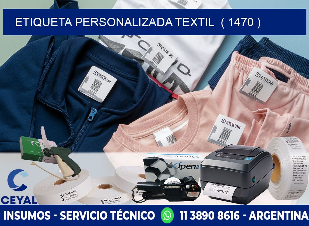 ETIQUETA PERSONALIZADA TEXTIL  ( 1470 )