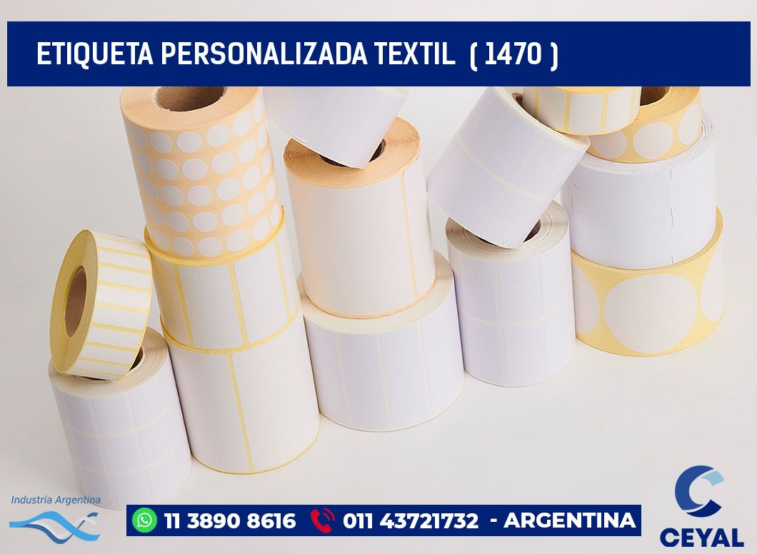 ETIQUETA PERSONALIZADA TEXTIL  ( 1470 )