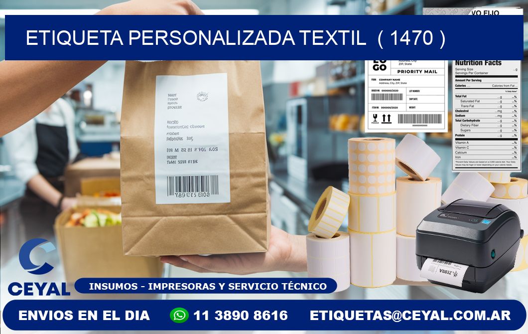 ETIQUETA PERSONALIZADA TEXTIL  ( 1470 )