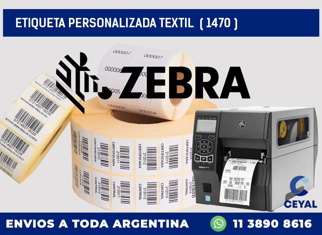 ETIQUETA PERSONALIZADA TEXTIL  ( 1470 )