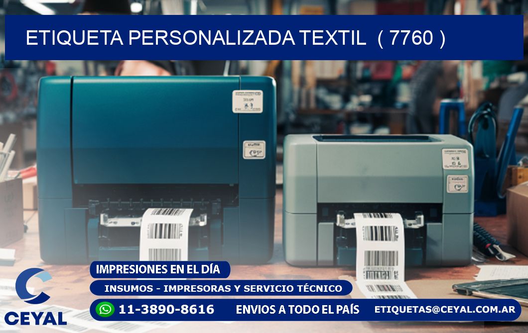 ETIQUETA PERSONALIZADA TEXTIL  ( 7760 )