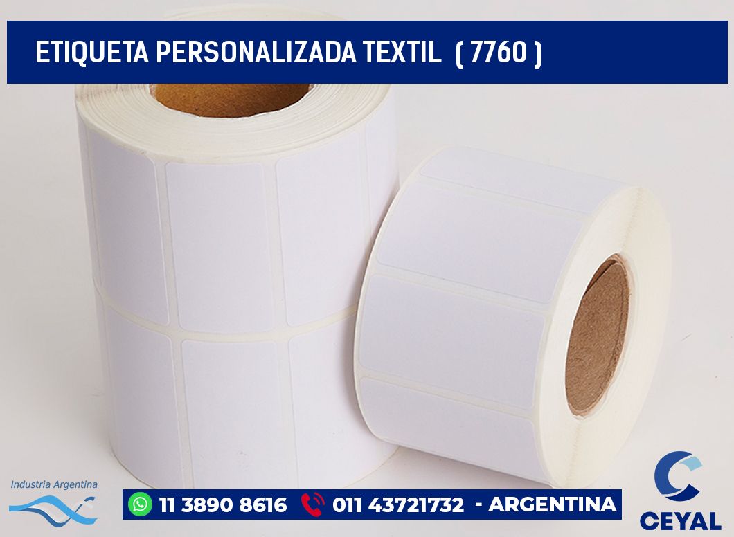 ETIQUETA PERSONALIZADA TEXTIL  ( 7760 )