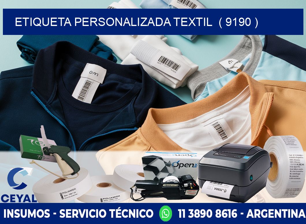 ETIQUETA PERSONALIZADA TEXTIL  ( 9190 )