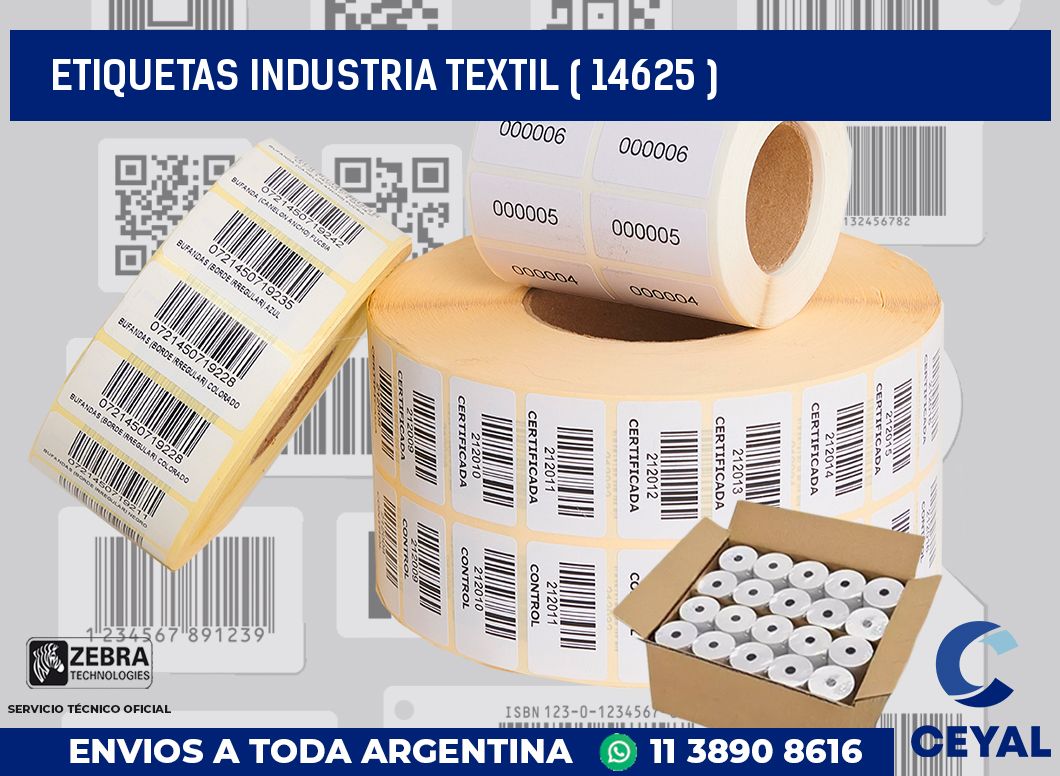 ETIQUETAS INDUSTRIA TEXTIL ( 14625 )