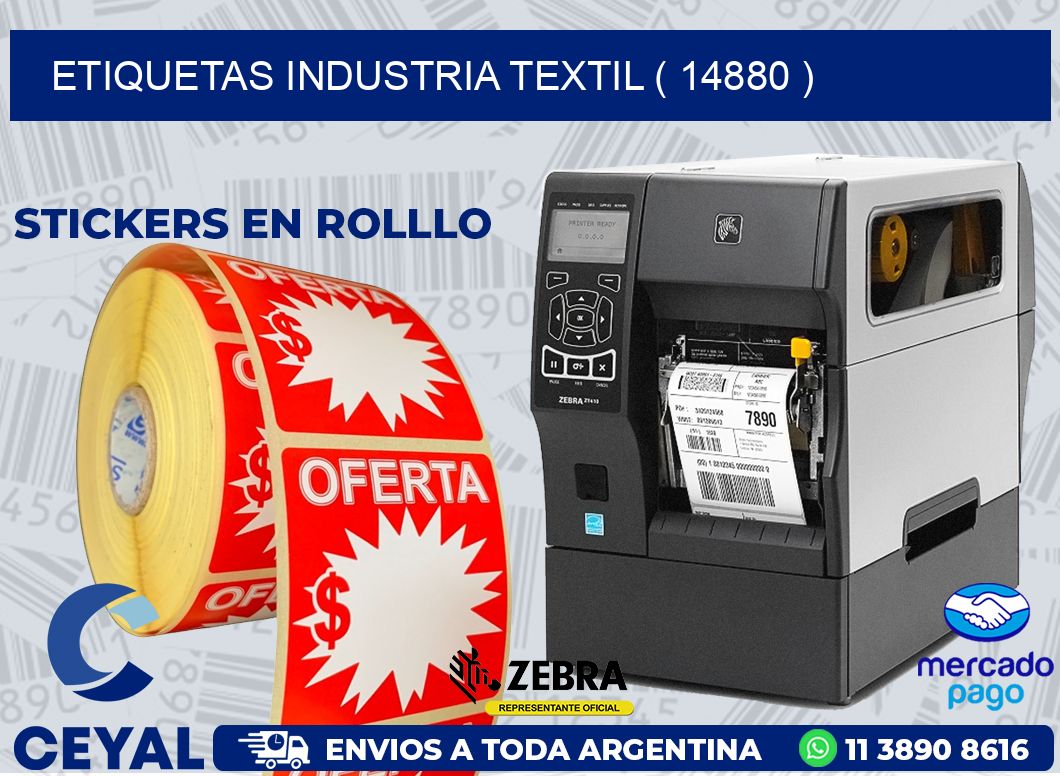 ETIQUETAS INDUSTRIA TEXTIL ( 14880 )