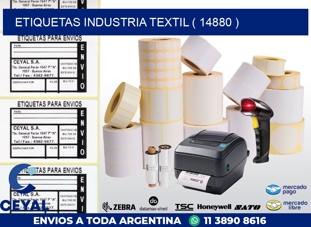 ETIQUETAS INDUSTRIA TEXTIL ( 14880 )