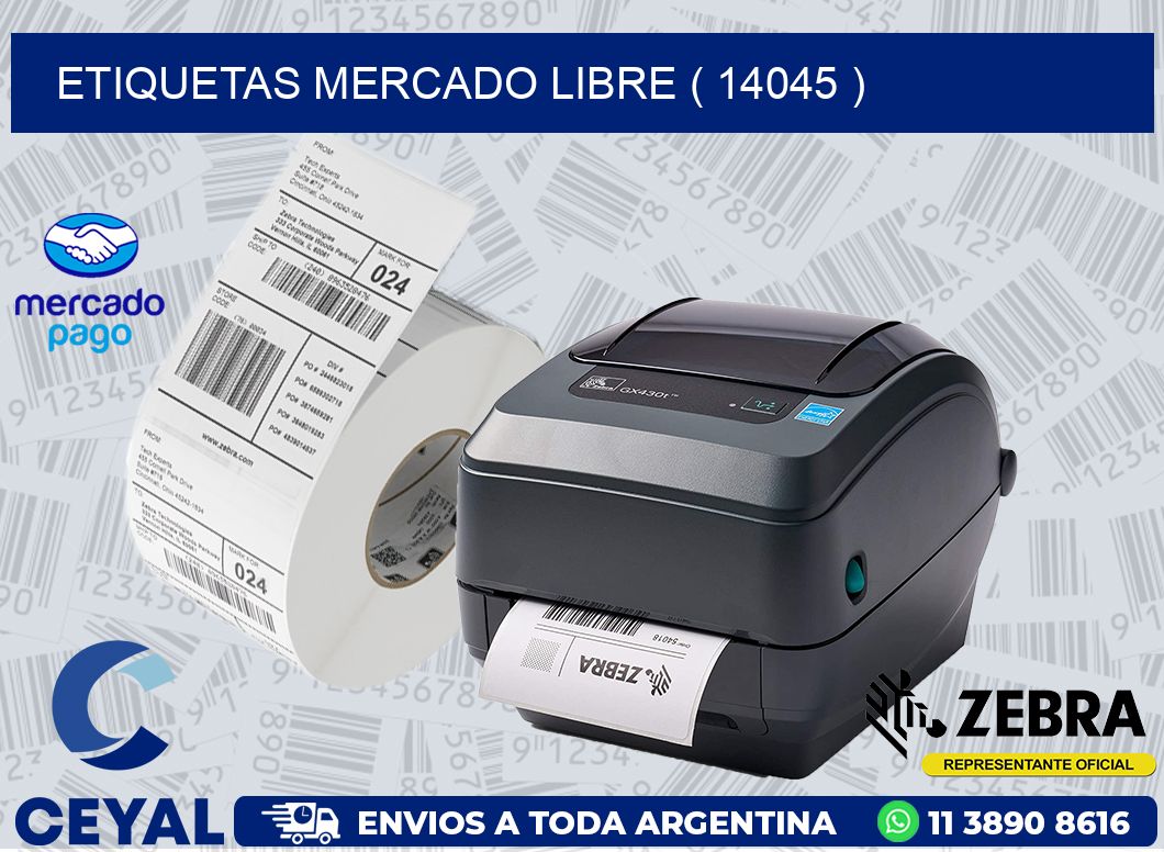 ETIQUETAS MERCADO LIBRE ( 14045 )