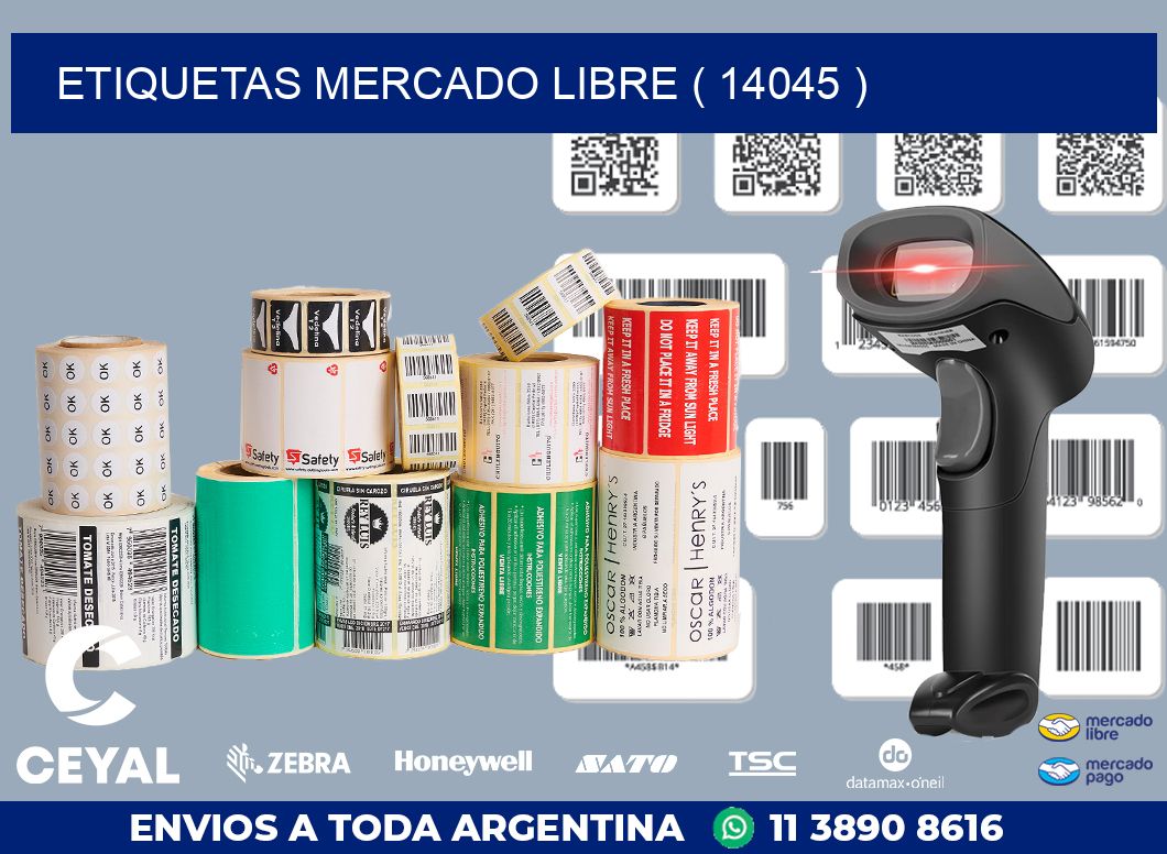 ETIQUETAS MERCADO LIBRE ( 14045 )