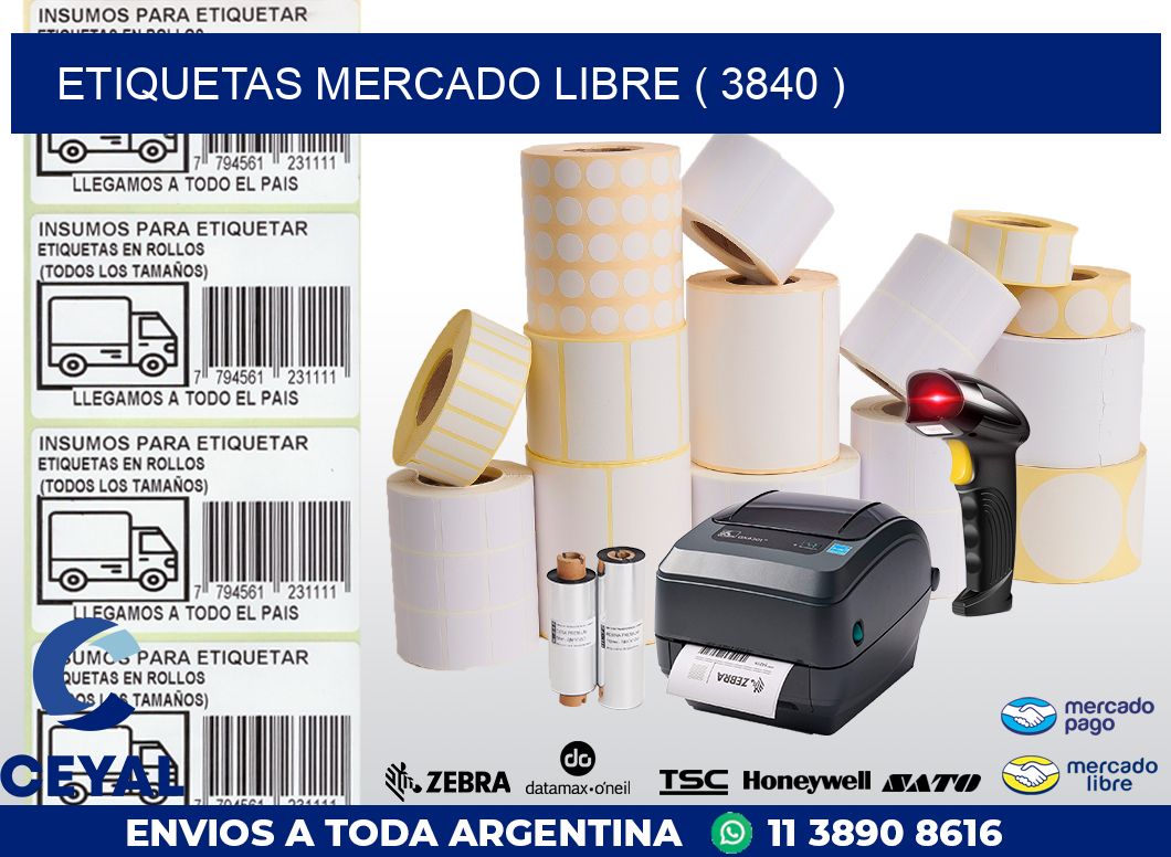 ETIQUETAS MERCADO LIBRE ( 3840 )