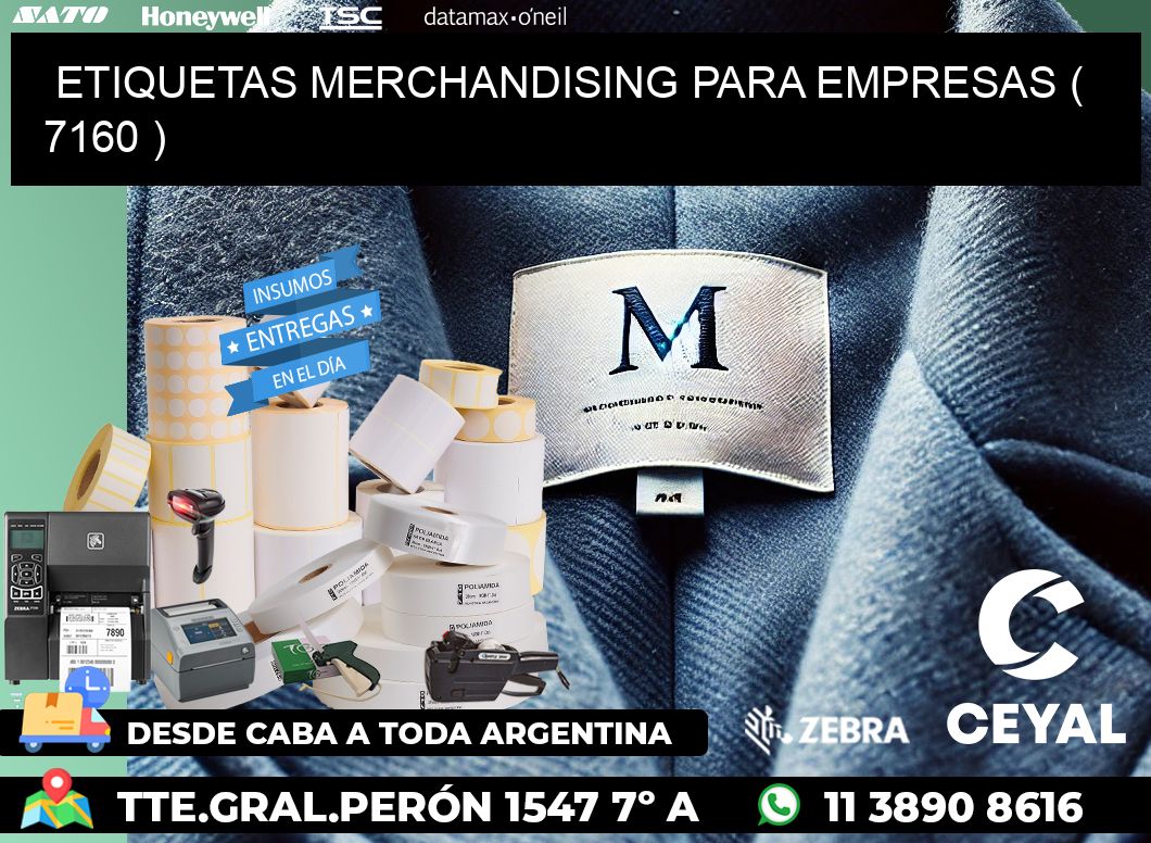 ETIQUETAS MERCHANDISING PARA EMPRESAS ( 7160 )