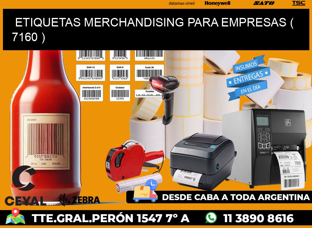 ETIQUETAS MERCHANDISING PARA EMPRESAS ( 7160 )