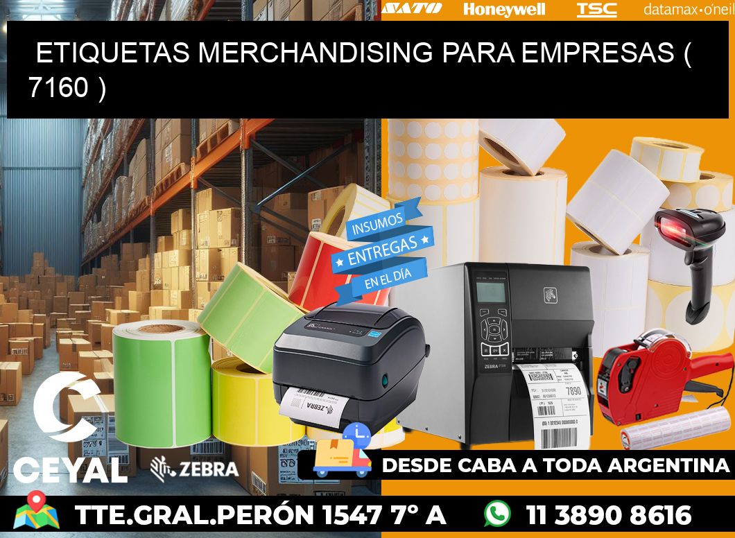 ETIQUETAS MERCHANDISING PARA EMPRESAS ( 7160 )