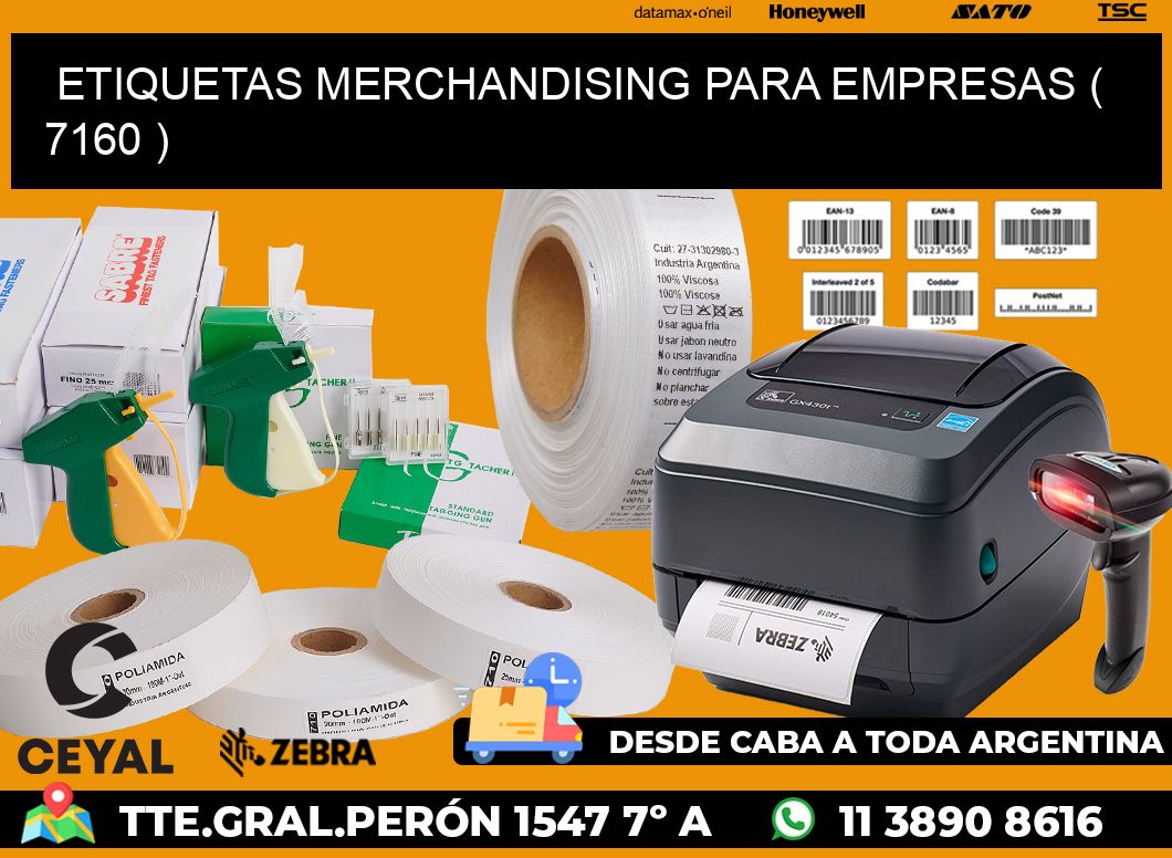 ETIQUETAS MERCHANDISING PARA EMPRESAS ( 7160 )