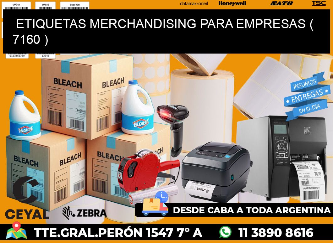 ETIQUETAS MERCHANDISING PARA EMPRESAS ( 7160 )