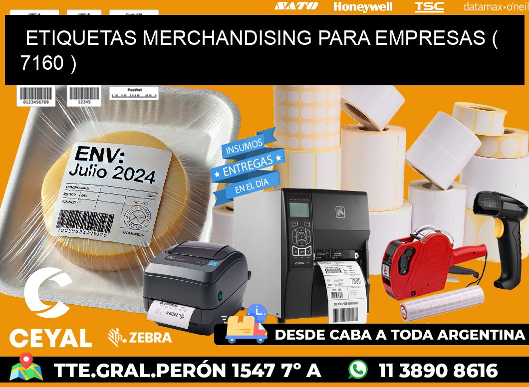 ETIQUETAS MERCHANDISING PARA EMPRESAS ( 7160 )