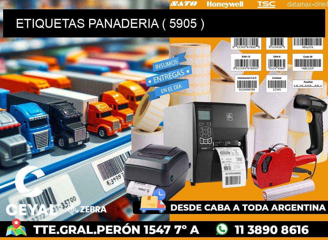 ETIQUETAS PANADERIA ( 5905 )