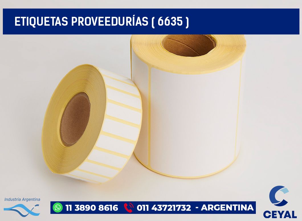 ETIQUETAS PROVEEDURÍAS ( 6635 )