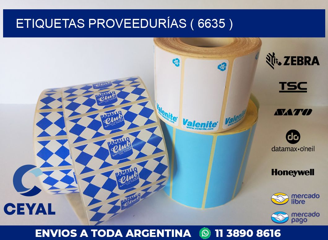 ETIQUETAS PROVEEDURÍAS ( 6635 )