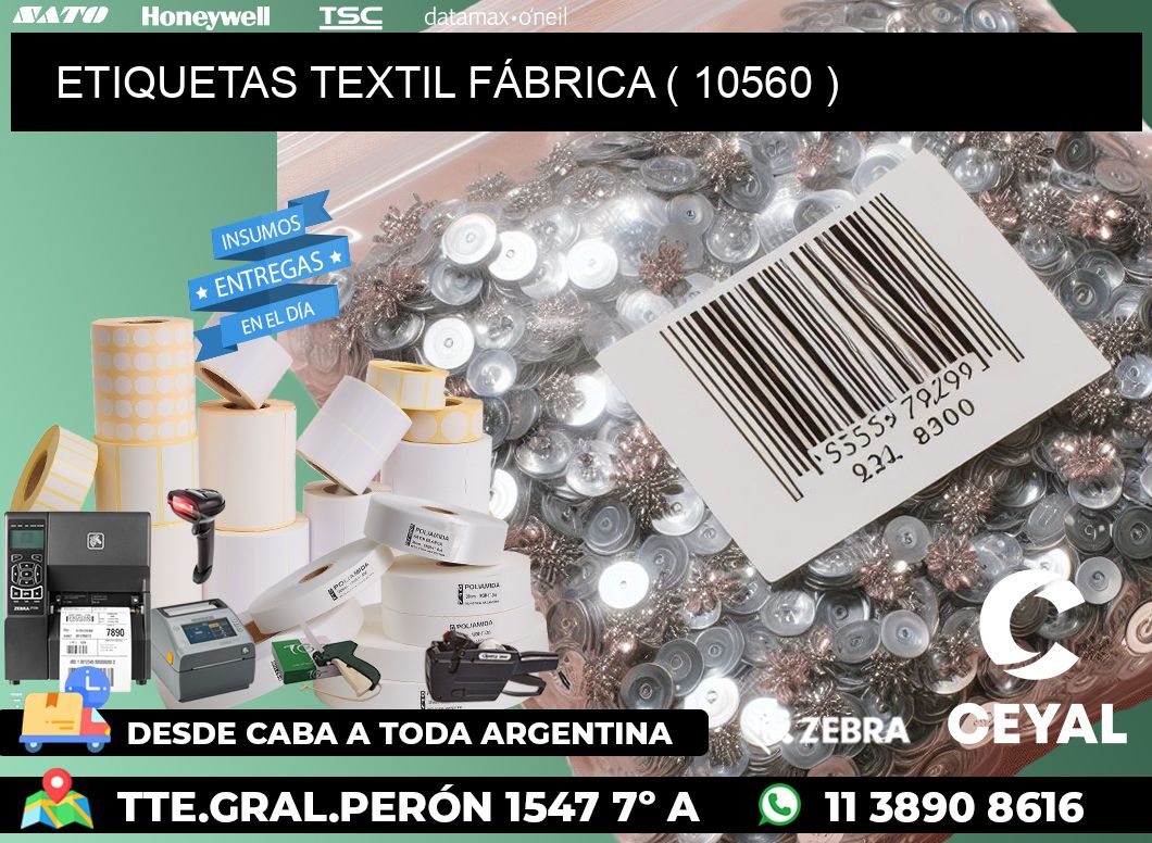 ETIQUETAS TEXTIL FÁBRICA ( 10560 )