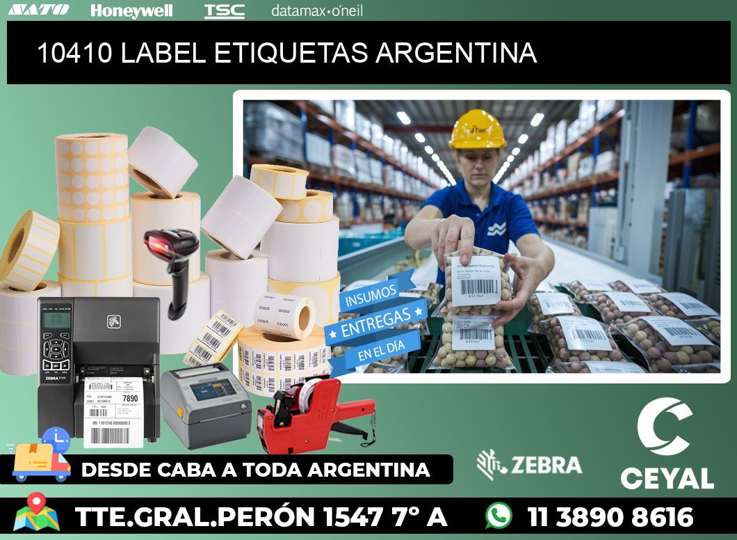 10410 LABEL ETIQUETAS ARGENTINA