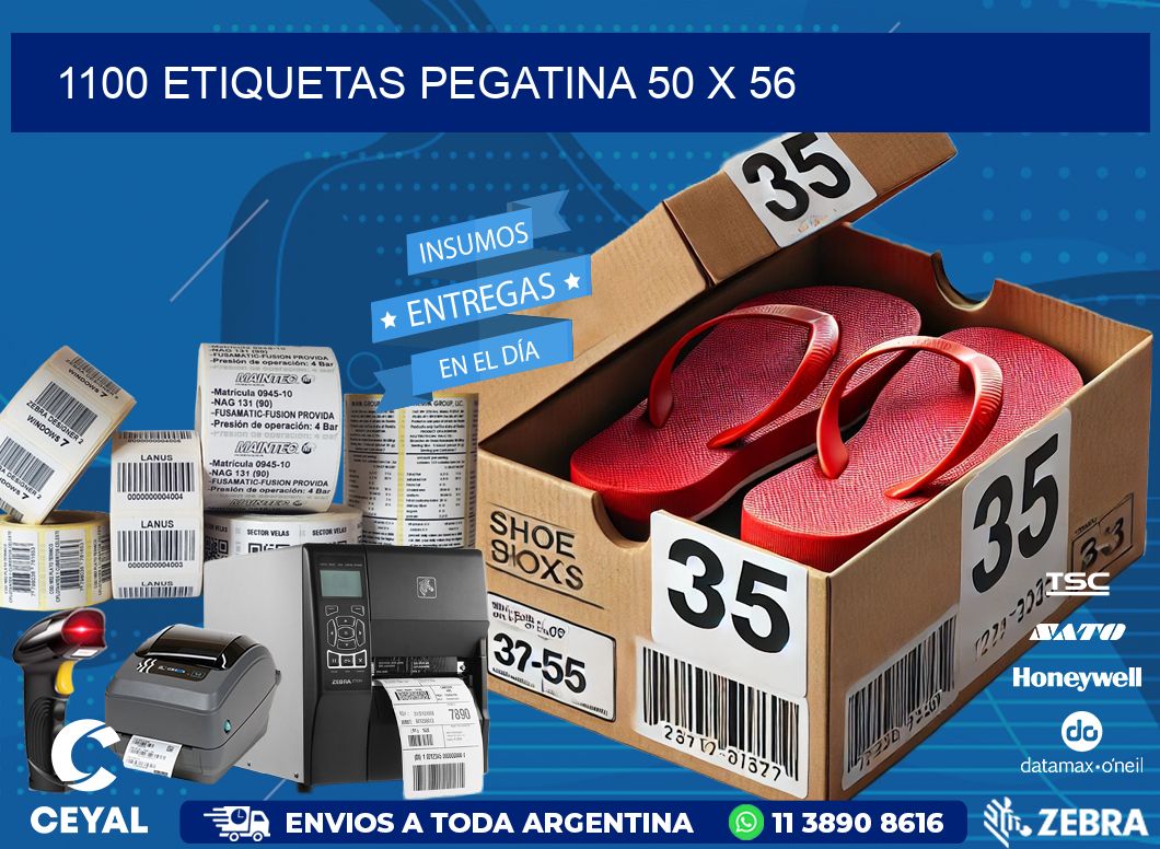 1100 ETIQUETAS PEGATINA 50 x 56