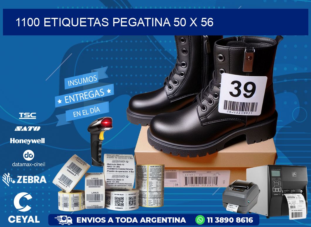 1100 ETIQUETAS PEGATINA 50 x 56