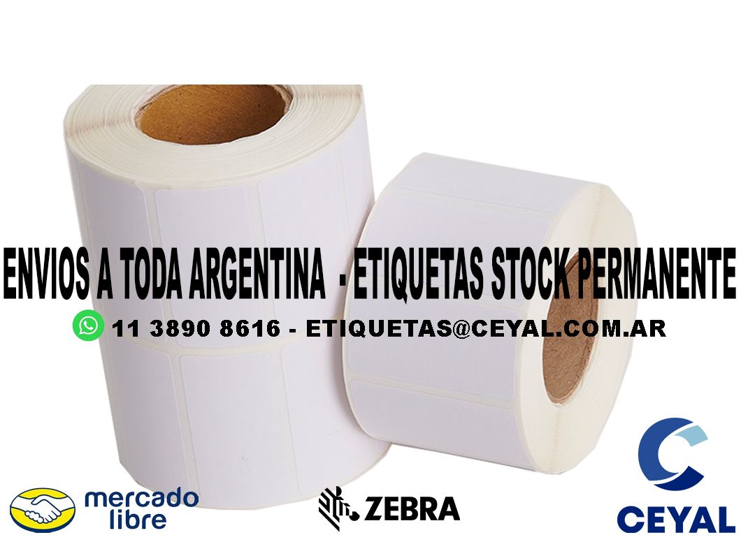 1200 ETIQUETAS TERMICAS 30 x 27