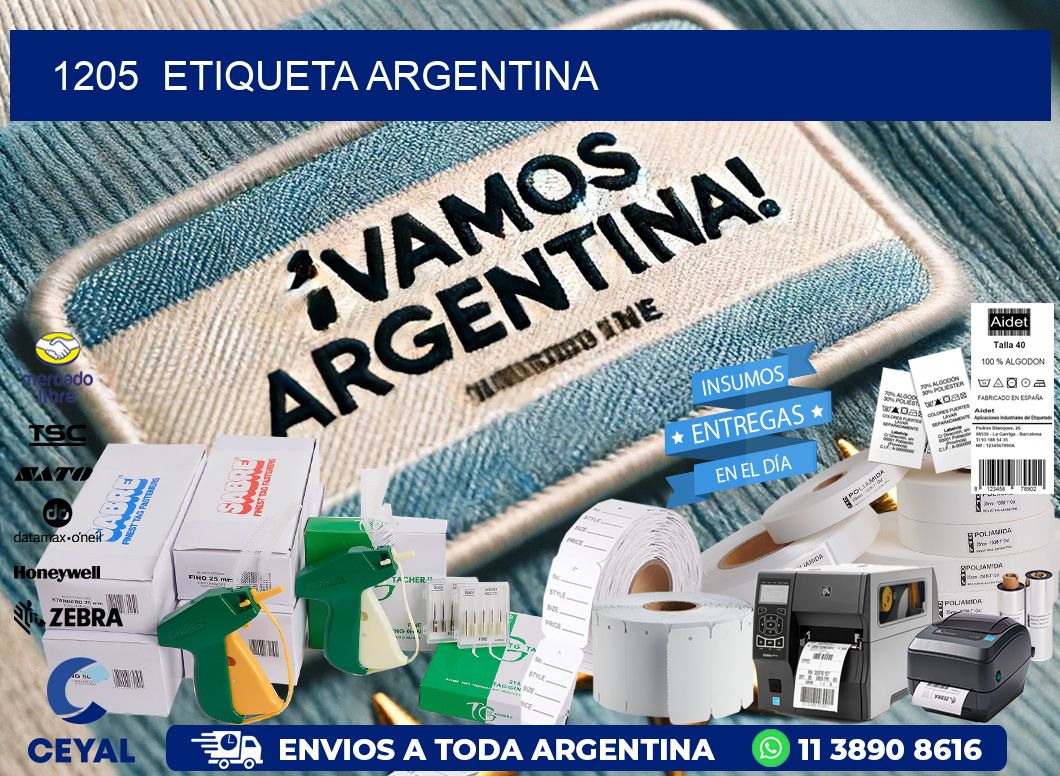 1205  ETIQUETA ARGENTINA