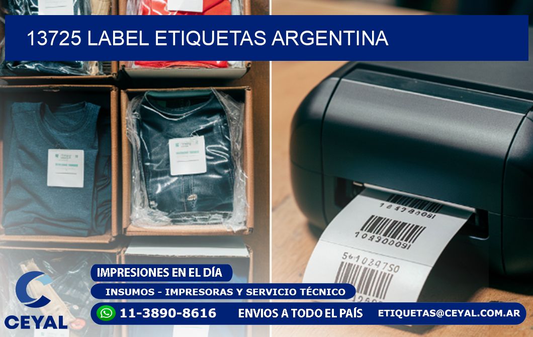 13725 LABEL ETIQUETAS ARGENTINA