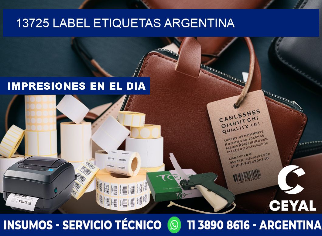 13725 LABEL ETIQUETAS ARGENTINA