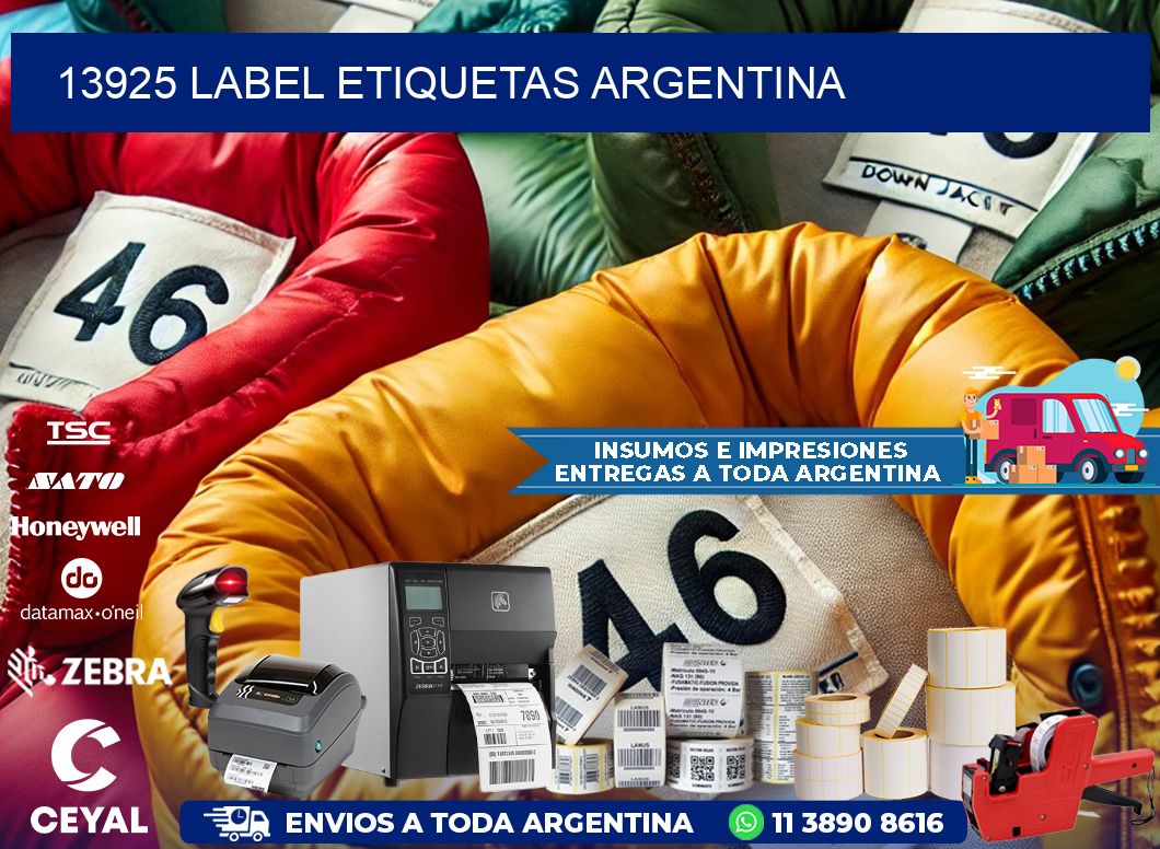 13925 LABEL ETIQUETAS ARGENTINA