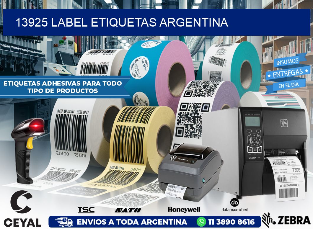 13925 LABEL ETIQUETAS ARGENTINA