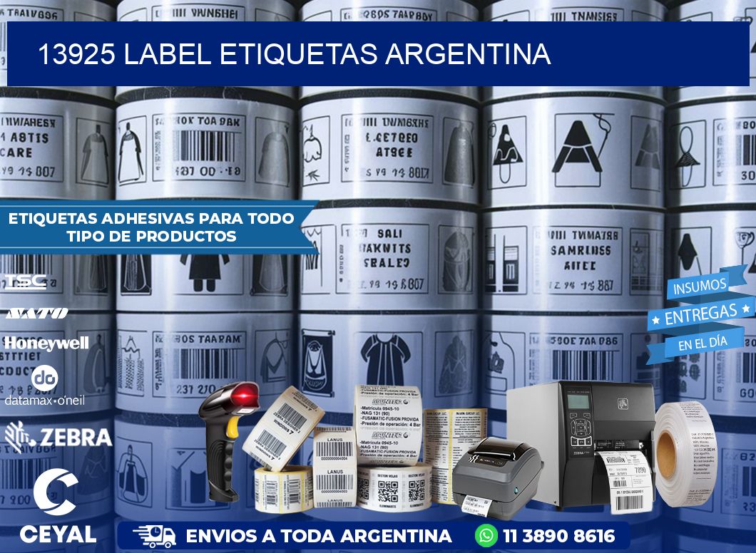 13925 LABEL ETIQUETAS ARGENTINA