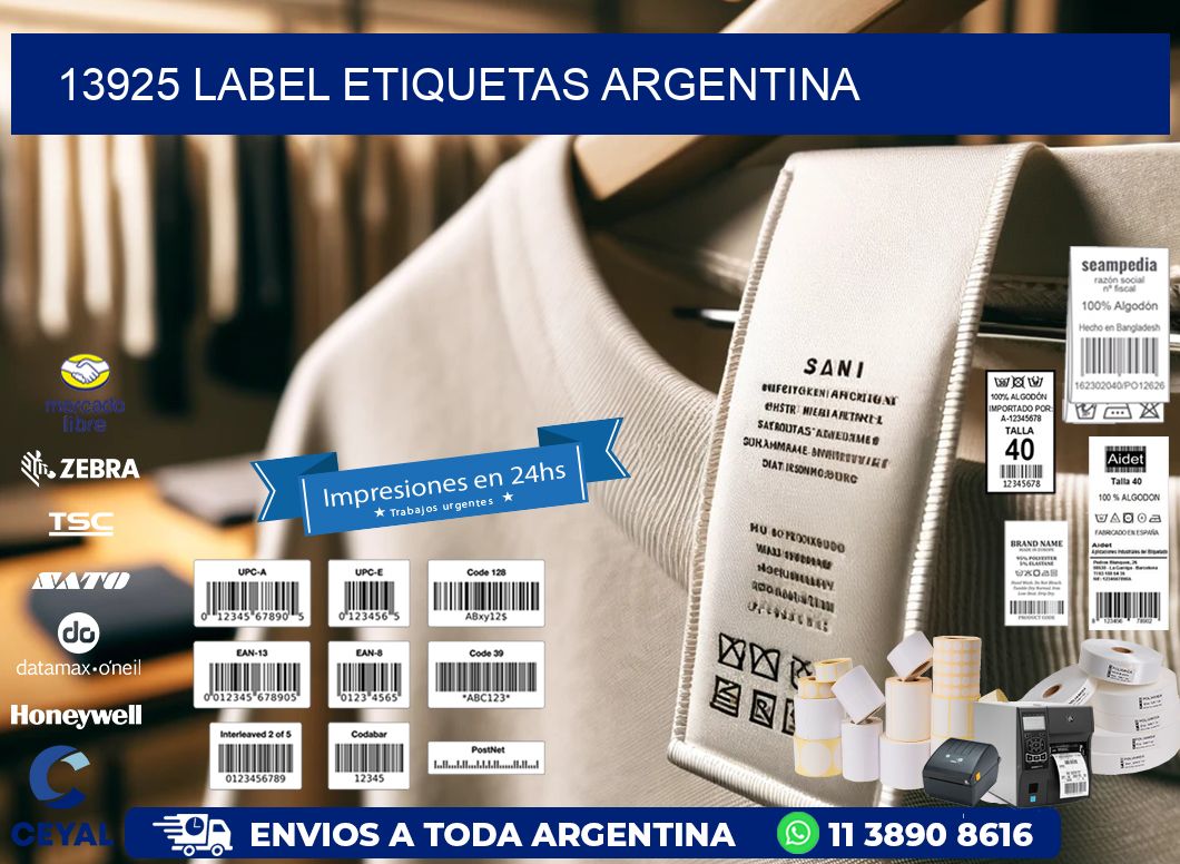 13925 LABEL ETIQUETAS ARGENTINA