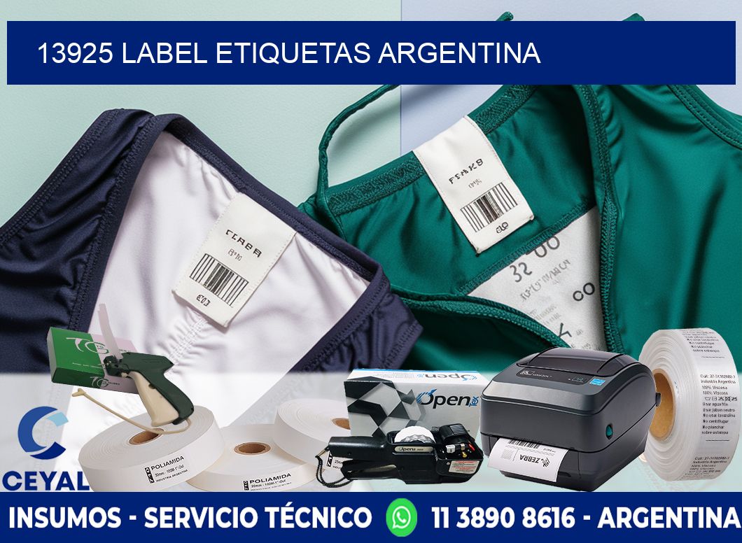 13925 LABEL ETIQUETAS ARGENTINA