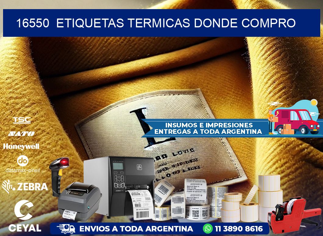 16550  ETIQUETAS TERMICAS DONDE COMPRO