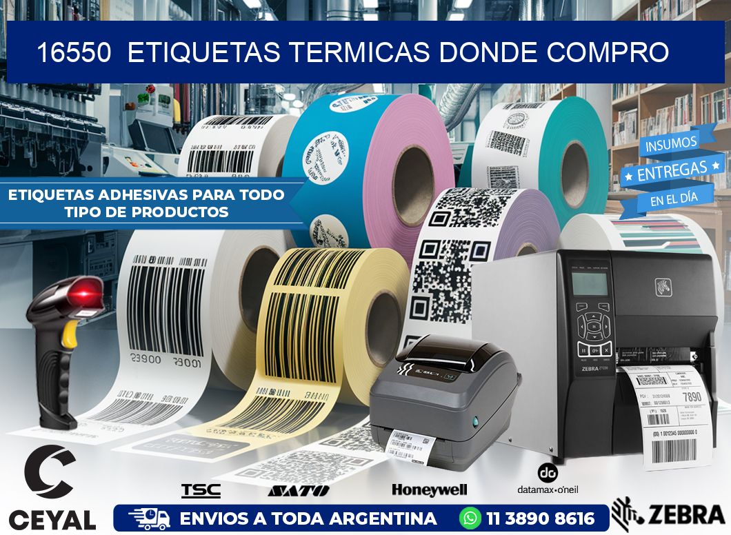 16550  ETIQUETAS TERMICAS DONDE COMPRO