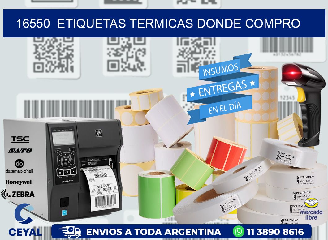 16550  ETIQUETAS TERMICAS DONDE COMPRO