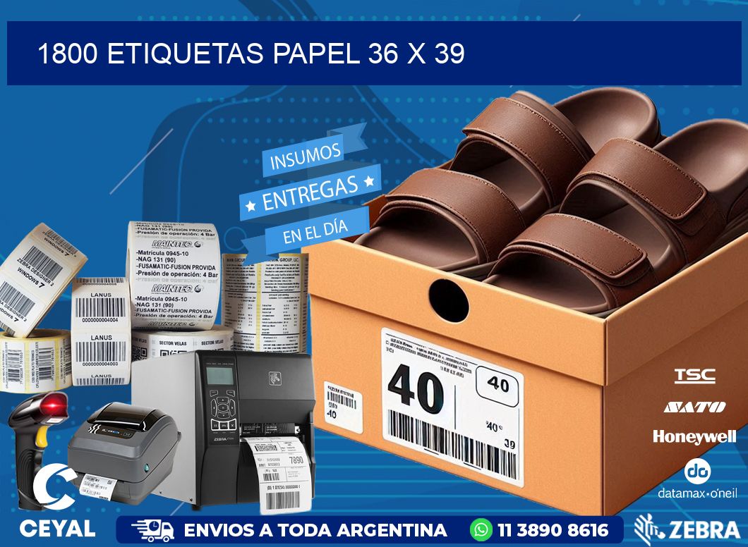 1800 ETIQUETAS PAPEL 36 x 39