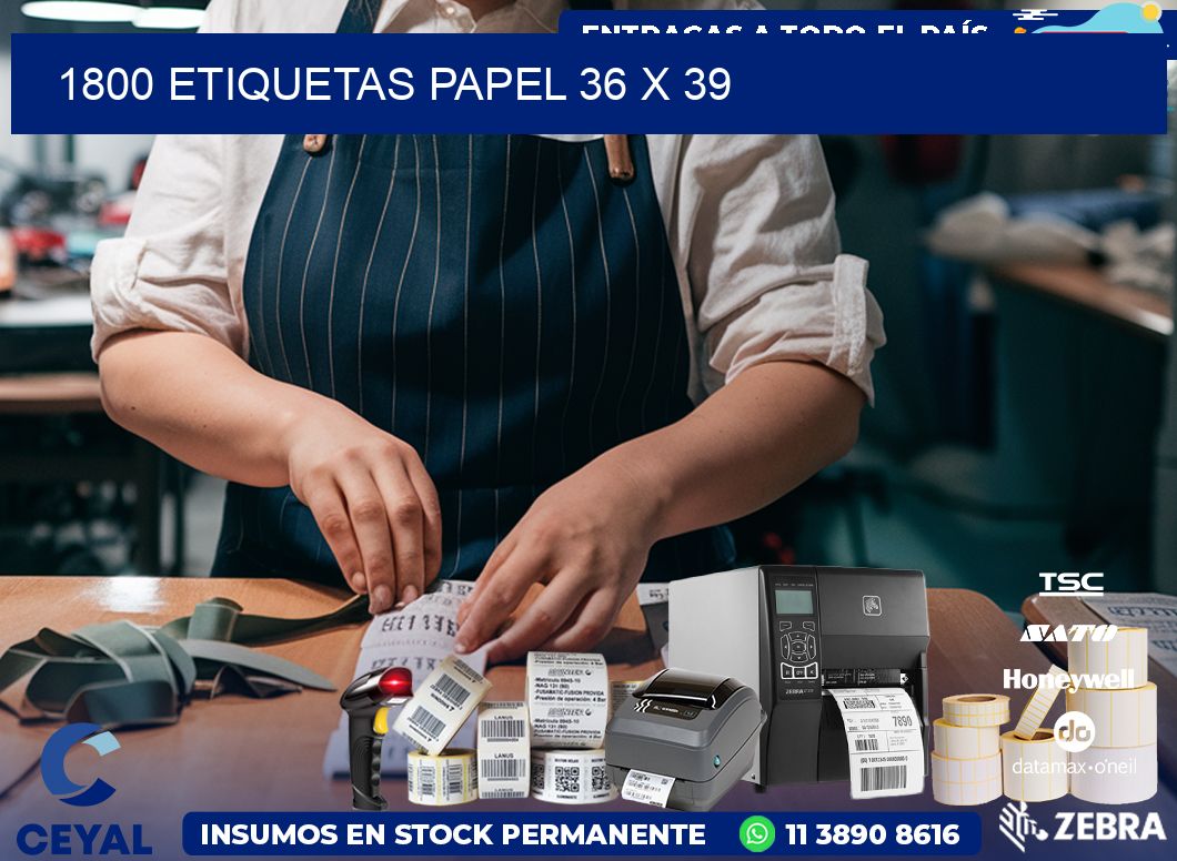 1800 ETIQUETAS PAPEL 36 x 39