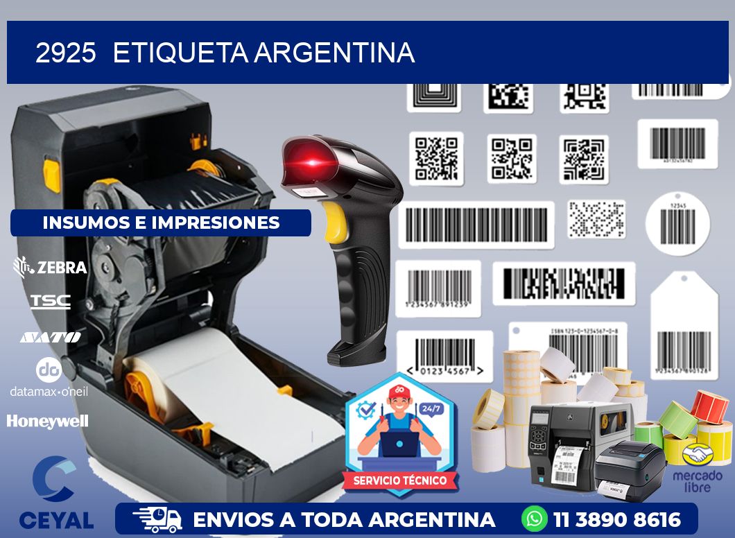 2925  ETIQUETA ARGENTINA